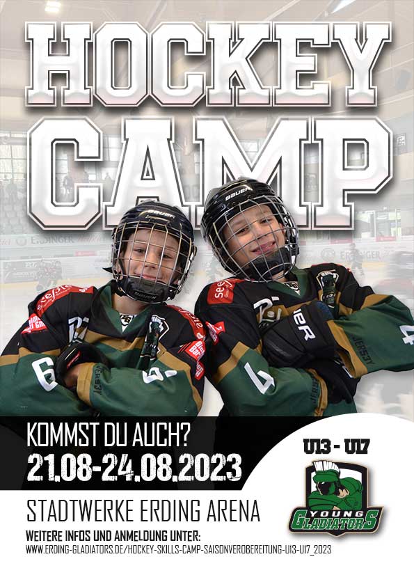 Hockey Skills Camp U13, U15 und U17 der Erding Young Gladiators