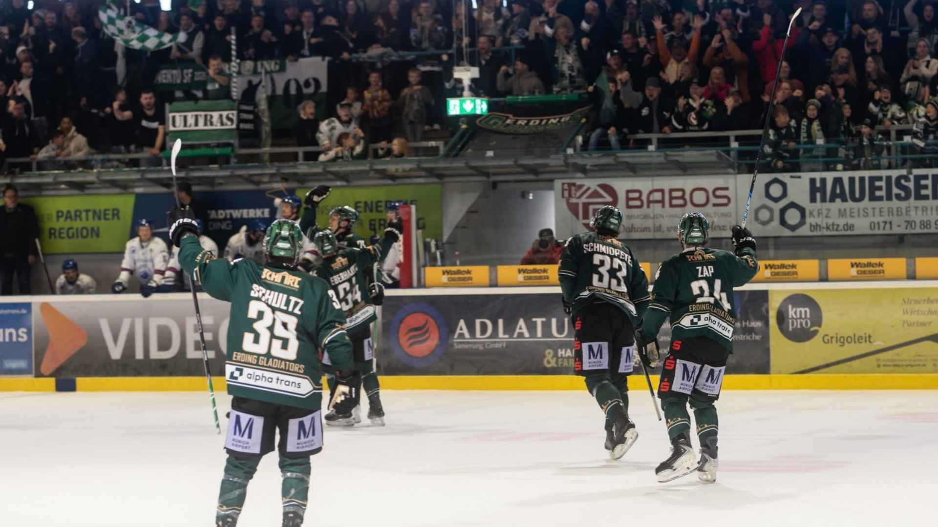 GLADIATORS FEIERN 8:5-SPEKTAKEL GEGEN RIESSERSEE